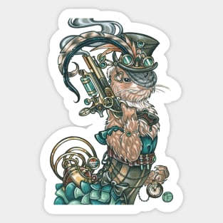 Steampunk Ferret Clara The Bounty Hunter Sticker